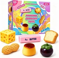 Coffret Sensoriel Crunchy Squishy : Fruits, Légumes, Cacahuètes, Fromage, Pouding de Pomme de Terre, Malt, Sucre – Jouets de Décompression à Presser