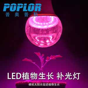 Bombilla LED Poplor para Crecimiento de Plantas, 15W, Espectro Completo, Chip COB, Luz para Germinación de Semillas - Product Image 1