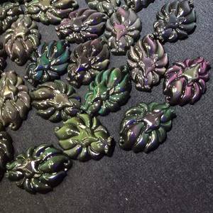 Liontin Rubah <span class=keywords><strong>Obsidian</strong></span> Warna Pelangi <span class=keywords><strong>Obsidian</strong></span> Emas Grosir dengan Rantai Manik-manik - Product Image 6