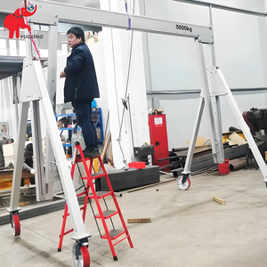 Gru a Portale Portatile da Esterno a Buon Prezzo, 200 kg 500 kg 1000 kg 1 Tonnellata 2 Tonnellate 3 Tonnellate, Gru a Portale in Alluminio in Vendita - Product Image 5