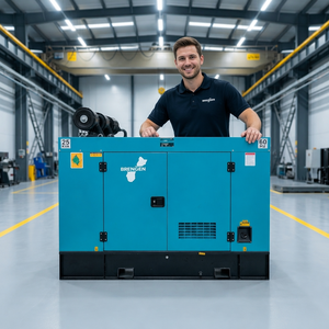 Generador Portátil de 25kVA Súper Silencioso de Marco Abierto con Arranque Automático/Remoto 12V DC 50/60Hz ATS - Product Image 6