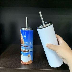 Gobelets isothermes fins de 20 oz avec couvercle métallique à vis, incassables, pour sublimation - Product Image 2