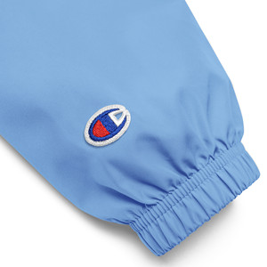 Giacca in Pelle con Cappuccio Ricamata For Champion - Stile College Impermeabile per la Primavera - Product Image 3