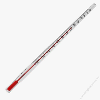 Thermomètre portable en verre rouge de qualité laboratoire CORDIAL - Thermomètre en verre dédié à l'utilisation en laboratoire