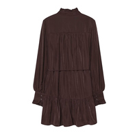 PB&ZA Femme 2026 Nouvelle Collection Été Robe Chic et Tendance Mini à Pois Col Montant Volants Manches Longues Robe Femme Vestidos Robe Mujer