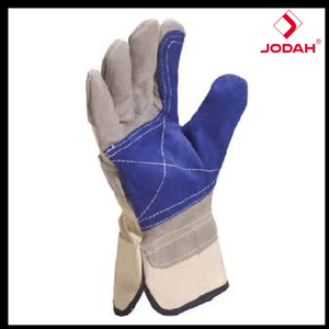 Waterproof Breathable Double Palm <b>Gloves</b> DS202RP Industrial Leather Ambidextrous Heavy Duty Work Protection Equipment Anti-Slip - Product Image 4