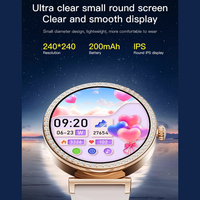 Montre connectée GPS pour femmes S16, surveillance du sommeil, réveil, écran 1,27 pouces, surveillance de la fréquence cardiaque, montre connectée pour femmes