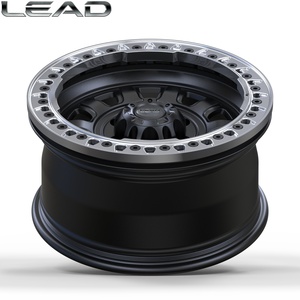 <span class=keywords><strong>Rines</strong></span> Forjados LEAD 6061 T6 con Beadlock Todoterreno de 16-24 Pulgadas <span class=keywords><strong>para</strong></span> Toyota Tundra, Ford F150 Raptor, <span class=keywords><strong>Chevy</strong></span> <span class=keywords><strong>Silverado</strong></span>, Negro Mate Pulido - Product Image 3