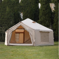 Nouvelle tente familiale gonflable hexagonale verte, grande tente pneumatique pour le camping en plein air