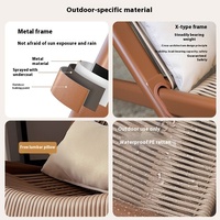 Chaise de loisirs en rotin pour adultes, design moderne et simple, chaise de salon inclinable à bascule pour la maison, balcon, meubles de salon, canapé de détente