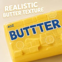 Jouet Squishy en PU en forme de bâton de beurre de dessin animé, à remontée lente, anti-stress, à presser, pour enfants et adultes