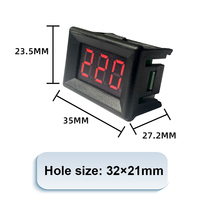 Voltmetro AC led a due fili 0.36 AC 30V-500V voltmetro digitale display a led regolatore di tensione SCR dedicato