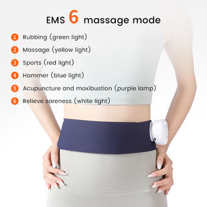 Masseur d'abdomen de ceinture de ventre plat électrique portatif des femmes avec le chauffage de <span class=keywords><strong>vibration</strong></span> pour l'amincissement de corps - Product Image 3