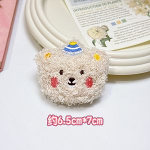Lindo colgante de peluche de oso con corona y rizos, regalo de boda, llavero de peluche - Product Image 6