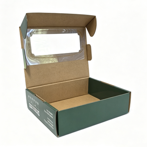 Cajas <span class=keywords><strong>de</strong></span> Cartón Corrugado Personalizadas al por Mayor con Ventana Abatible, Cajas <span class=keywords><strong>de</strong></span> Cartón Corrugado para Empacar <span class=keywords><strong>Frutas</strong></span> como Dátiles - Product Image 3