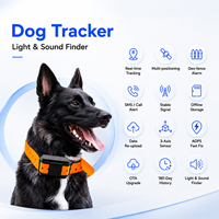 Collier de suivi GPS OEM 4G LTE GLONASS AGPS GSM GPRS 2G LBS étanche avec alerte géofence en temps réel, signal sonore et lumineux, signal stable