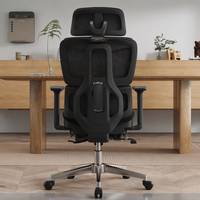 Chaise de bureau ergonomique haut de gamme réglable en maille avec accoudoirs 4D, chaise de direction, chaise d'ordinateur avec repose-pieds