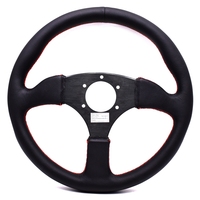 Volant de course sport universel en cuir avec logo original, 14 pouces, pour voitures