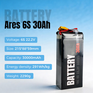แบตเตอรี่ลิเธียมคุณภาพสูง อายุการใช้งานยาวนาน 16000mAh 22000mAh 27000mAh 30000mAh แบตเตอรี่ Li-Ion แบบแข็ง สำหรับโดรน UAV มัลติคอปเตอร์ - Product Image 4