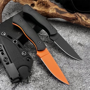 Coltello a Lama Fissa in Acciaio 8Cr13Mov con Manico in G10, Coltello da Campeggio <span class=keywords><strong>Outdoor</strong></span> Personalizzato, <span class=keywords><strong>Set</strong></span> di Coltelli Tattici di Sopravvivenza 4mm - Product Image 5