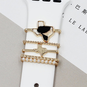 Anillo de Metal con diamantes decorativos para <span class=keywords><strong>Apple</strong></span> <span class=keywords><strong>Watch</strong></span>, pulsera de leopardo, dijes para Series <span class=keywords><strong>7</strong></span>, 6, 38, <span class=keywords><strong>40</strong></span>, 41, 42, 44, 45 <span class=keywords><strong>Mm</strong></span>, correa de silicona - Product Image 5