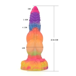 Glow-in-the-Dark Silicone Fantasy <b>Dildo</b> Silicone Material Glowing Penis for Night Use Providing Ultimate Comfort and Pleasure - Product Image 6
