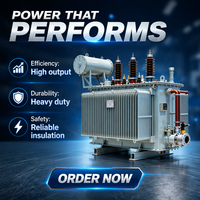 Transformator Daya Terendam Minyak Tegangan Tinggi Step Up dan Step Down 1.6MVA 2MVA 0.63MVA 6.3KV 35KV untuk Distribusi