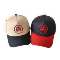 Casquette de baseball unisexe pour adulte, Bsci Sporty, bicolore, motif lettres, en coton, avec logo brodé 3D en relief, visière incurvée, personnalisable
