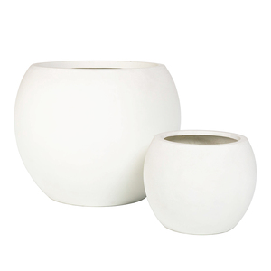 Vasi e Fioriere in Ceramica Bianca Liscia, Cemento e Plastica per Decorazioni Esterne, Misure Personalizzabili - Product Image 2