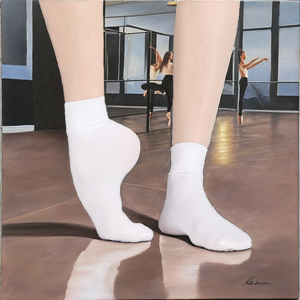 Shorts de Ballet Profesionales para Niñas, Calcetines Finos de Verano para Danza Latina con Tobillo Alto y Logotipo en el Puño - Product Image 3