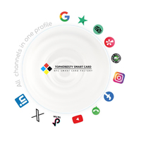 Carte-cadeau de paiement RFID de médias sociaux d'entreprise en PVC imprimé personnalisé avec code QR NFC pour puces carte d'examen étanche