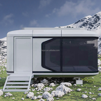 Conception de modèle 3D casa capsula d'usine professionnelle prefabricada cabine de pod de pomme maison de luxe préfabriquée