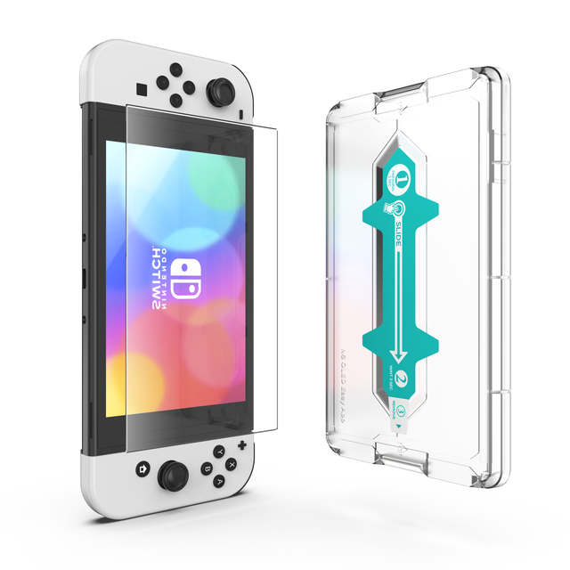 ZIFRIEND 9H 2.5D Tempered Glass Screen Protector for for OLED & Steam Deck with Easy App 0.33mm Thickness Black