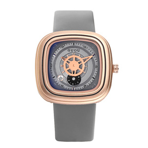 Reloj de Pulsera Minimalista Casual para Mujer, Correa de Silicona, Diseño Cuadrado de Lujo Ligero, Reloj de Cuarzo - Product Image 1