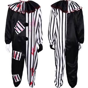 Combinaison de cosplay de clown Terrifier, costume Zentai effrayant et sanglant, tenue de fête de carnaval, costumes fantaisie unisexe en textile - Product Image 1