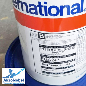 Akzonobel ถังอีพ็อกซี่สีบริสุทธิ์สำหรับพ่นเคลือบอีพ็อกซี่สีบริสุทธิ์ทำจากตัวทำละลายไม่มีสีอ่อน925 interline