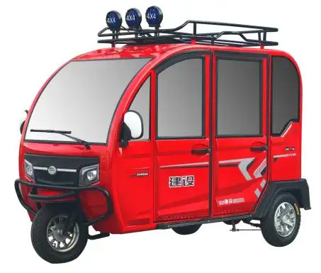 2020 made in China piccolo a tre ruote solare del veicolo elettrico passeggero chiuso cabina triciclo del motore