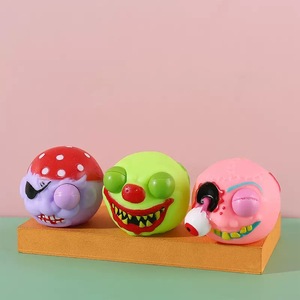 ของเล่นบีบตาโปนรูปหัวซอมบี้ผีฮาโลวีน ของเล่นบีบคลายเครียด - Product Image 4