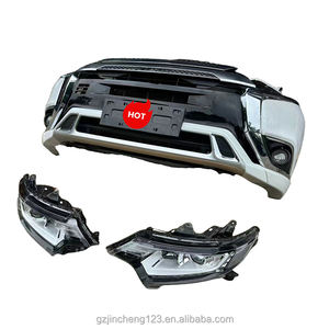 适用于三菱欧蓝德Nosecut前保险杠总成套件的汽车零件，带前照灯和散热器系统 - Product Image 3