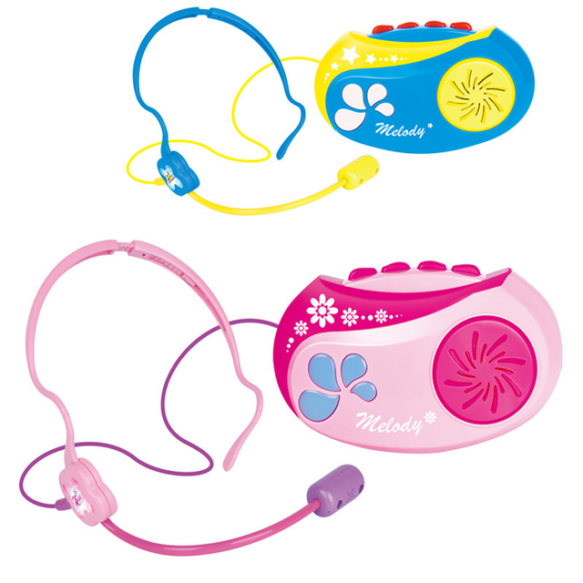 Yuglow Kids Cartoon Early Educational Karaoke Microphone Portable Singing Machine for Boys & Girls