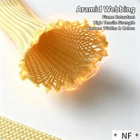 Selubung Panas Aramid +NF+ Tahan Api UL94 V0 Isolasi Untuk Kabel, Kabel Harness, Selang Hidrolik, Konveyor, OEM Custom