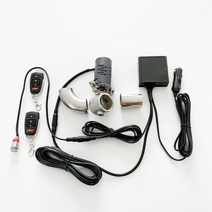 थोक मोटरसाइकिल इलेक्ट्रिक निकास 38 मिमी 1.5 "कटआउट वाल्व किट रिमोट मैनुअल स्विच डबल कंट्रोल मोटर बाइक पाबी निकास - Product Image 4