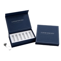 Boîte d'emballage pour peptides, flacon de 3 ml, boîtes en carton gris avec fermeture magnétique pour l'expédition et l'emballage des petites entreprises