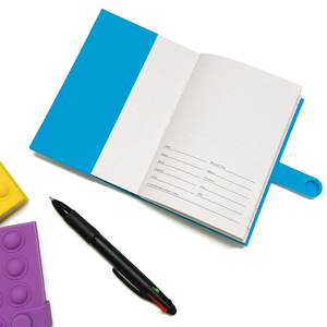 Cahiers lignés 100 feuilles avec couverture en silicone non toxique, cahier à spirale pour la maison, le bureau, l'écriture et la relaxation - Product Image 5