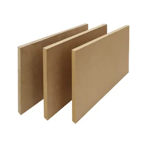 MDF Board Manufacturer 3mm Wood Natural Veneer MDF Panel Sheet Plain Raw MDF Board