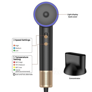 Sèche-cheveux ionique professionnel à haute vitesse BLDC 110000 tr/min avec buse à aspiration magnétique - Product Image 2