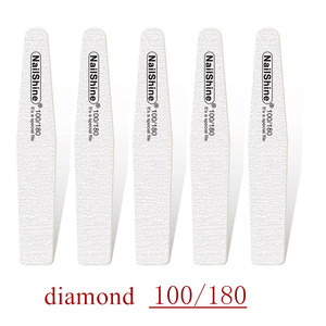 Lime à ongles en bois professionnel Nail Art ponçage tampon limes 100/180 180/240 Double face pour Salon manucure pédicure UV Gel conseils - Product Image 4