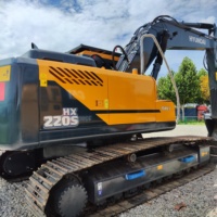 Excavadora Hyundai HX220S HX220HD de 22 Toneladas, Modelo 2024, Original, de Alta Calidad y a Bajo Precio, Excavadora Hyundai HX220S Usada en Venta
