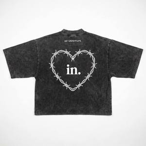 Camiseta <span class=keywords><strong>de</strong></span> Alta Gama, 250 g/m², Lavado Vintage, para Marca <span class=keywords><strong>de</strong></span> Ropa, Diseño Gráfico Personalizado y Arte Desgastado - Product Image 2