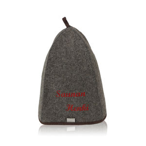 Customizable Luxury Pure Wool <b>Sauna</b> Hat Eco-Friendly Soft Comfortable Logo Embroidery Reusable Adjustable Thermal Hat - Product Image 1